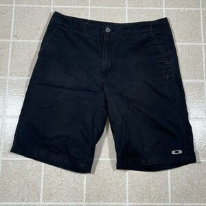 Oakley Golf Shorts Casual Chino Men's Size 34 Flat Front Black